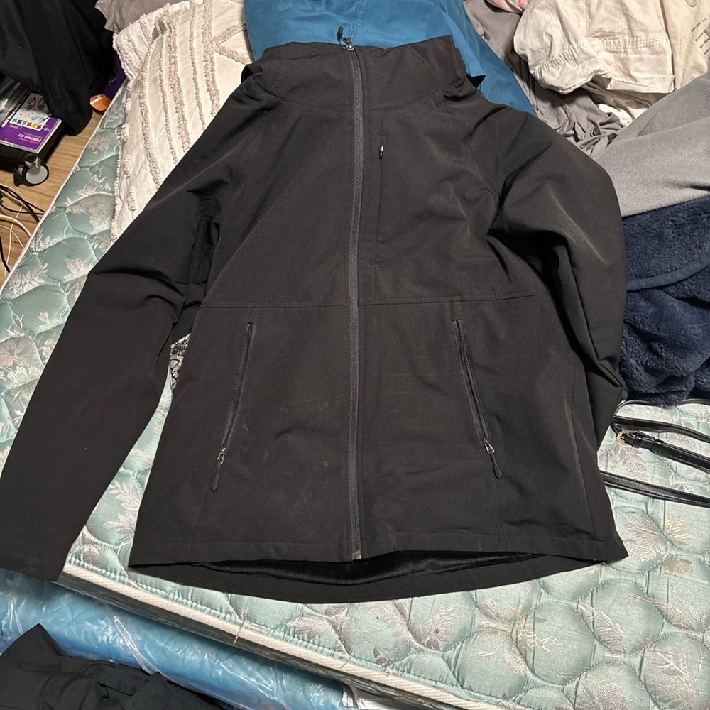 Women’s Kirkland fleece lined heavy Black Jacket XL